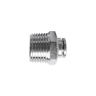 Metal Pu Fitting Straight 8mm X 1/2' M